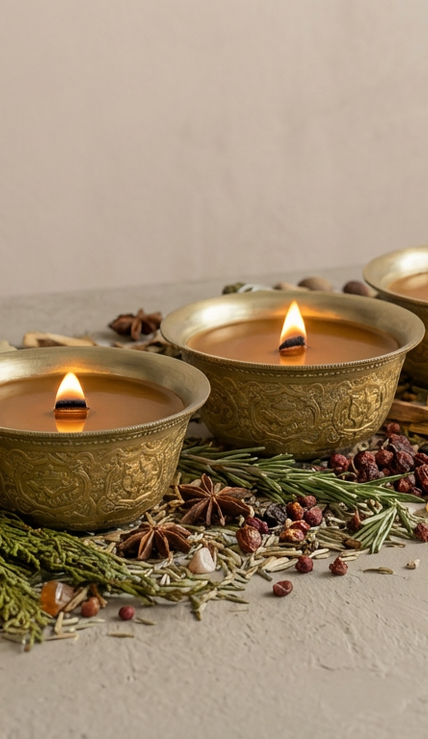 Tibetan Incense Scented Candle