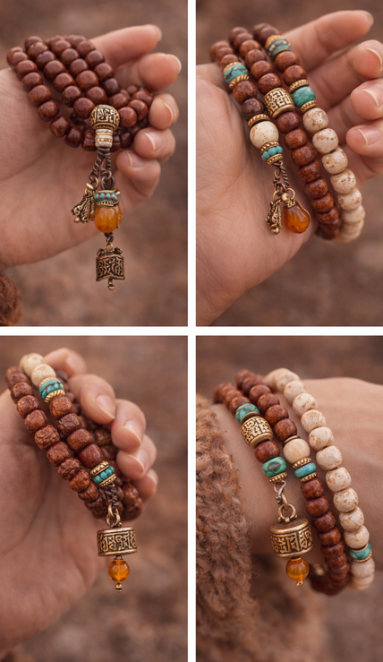 Tibetan Incense Crystal Mala