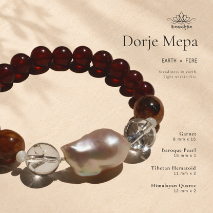 Dorje Mepa | Earth & Fire Bracelet